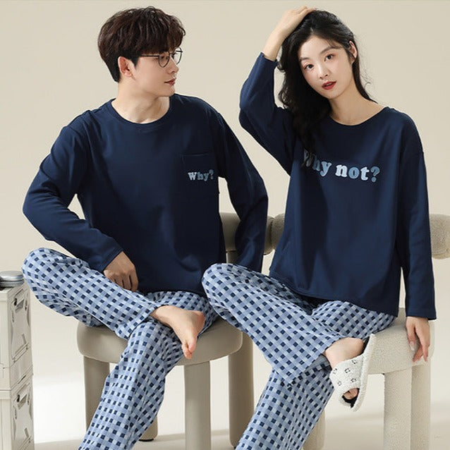 Stylish Matching Pajamas for Men and Women 100% Cotton