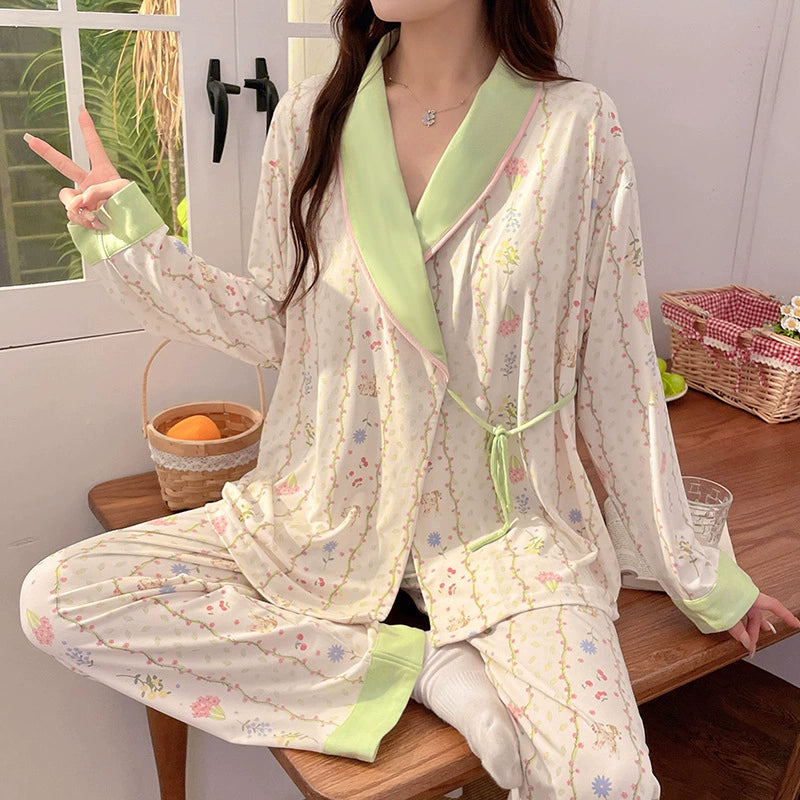 Comfortable Floral Maternity PJs