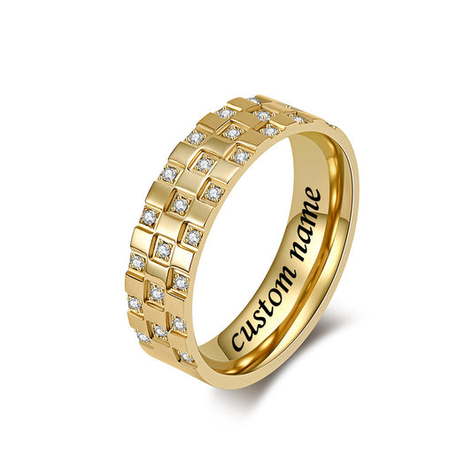 Personalized Mens Promise Ring