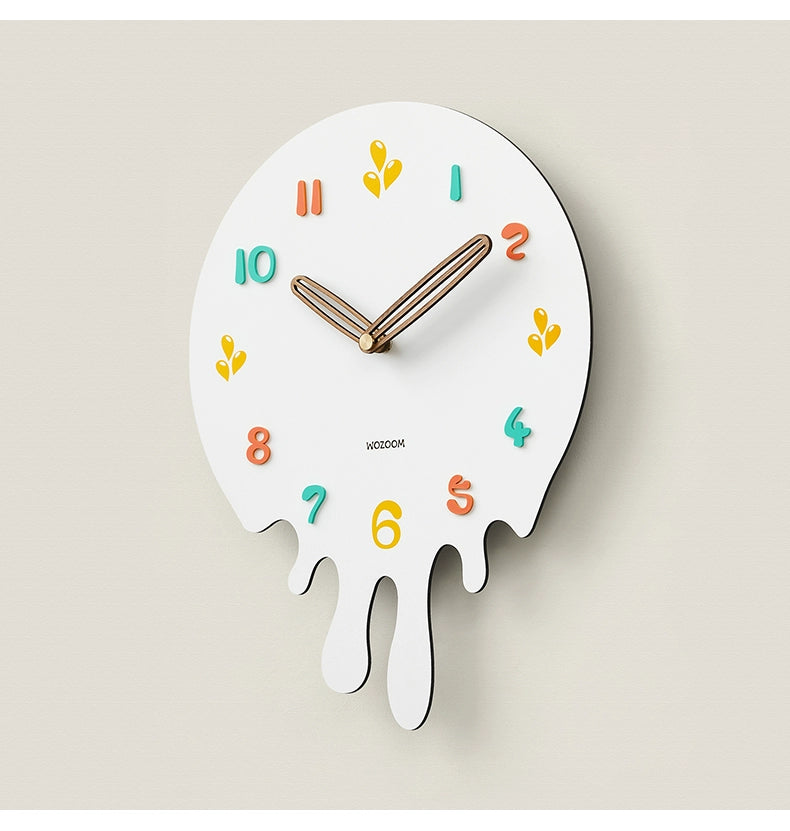Minimalist Analog Silent Melting Wall Clock