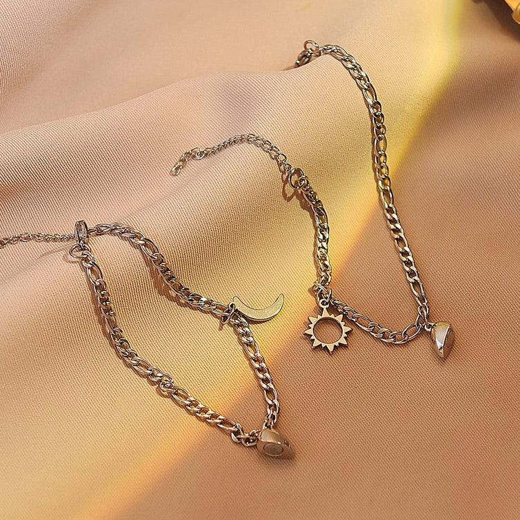 Magnetic Hearts Couple Relationship Bracelets