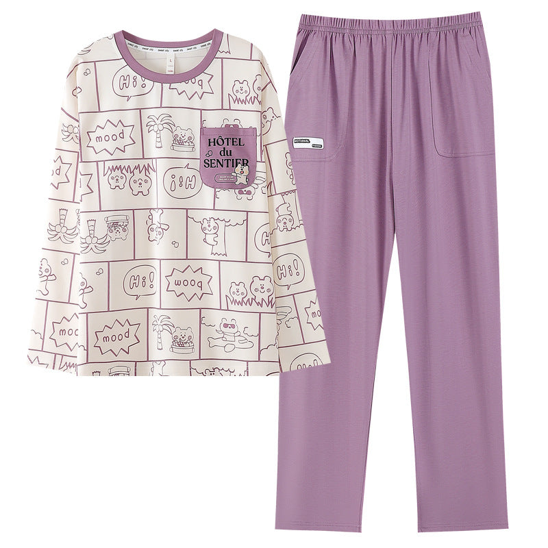 4-Piece PJs/Loungewear Set for Young Couples
