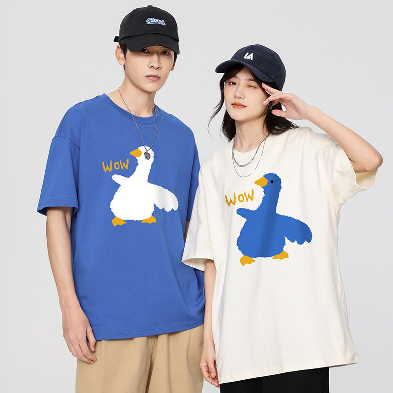 Matching Fashion Off Shoulder T-shirts Set for Couples