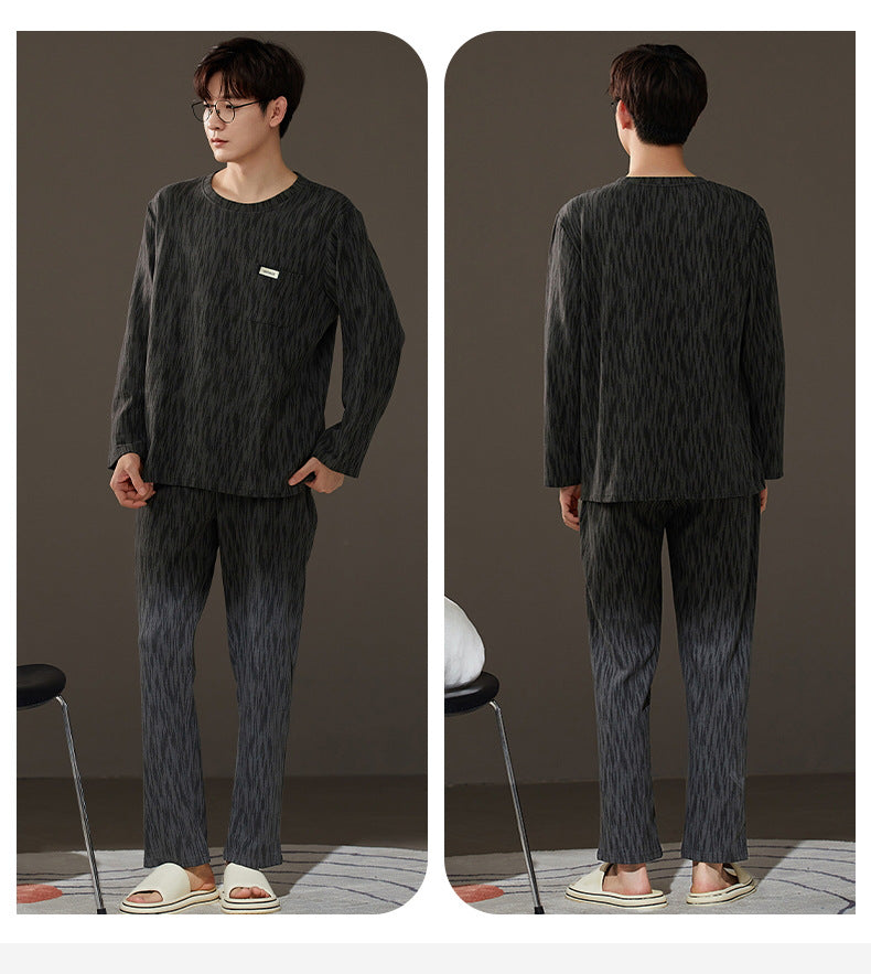 2 Pcs Matching Couples Flannel Pajamas Set
