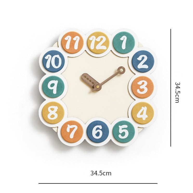 Beautiful Kids Bedroom Wall Deco Silent Clock