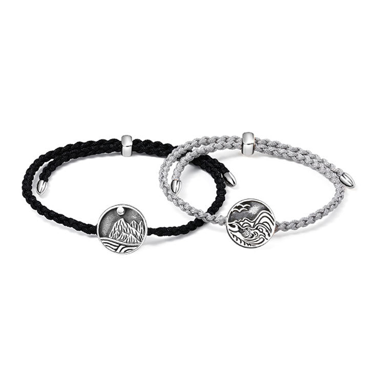Customized Ocean Mountain Friendship Bracelets Set