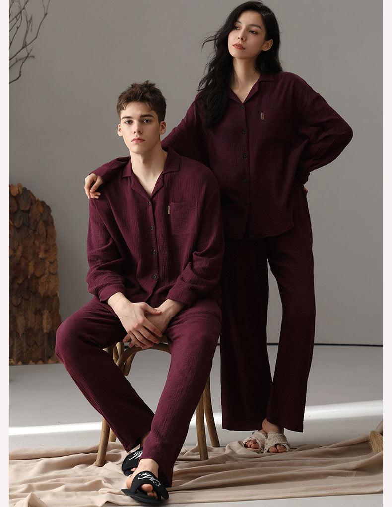 Cozy Couples Christmas Pajamas Set - 100% A-Grade Cotton