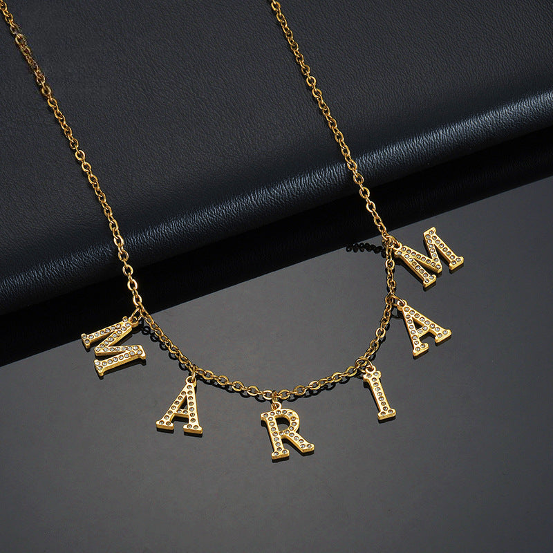 Personalized Name Letters Necklace