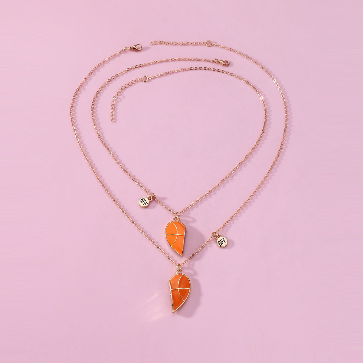 Magnetic Bff Friendship Necklaces Gift for Basketball Fans