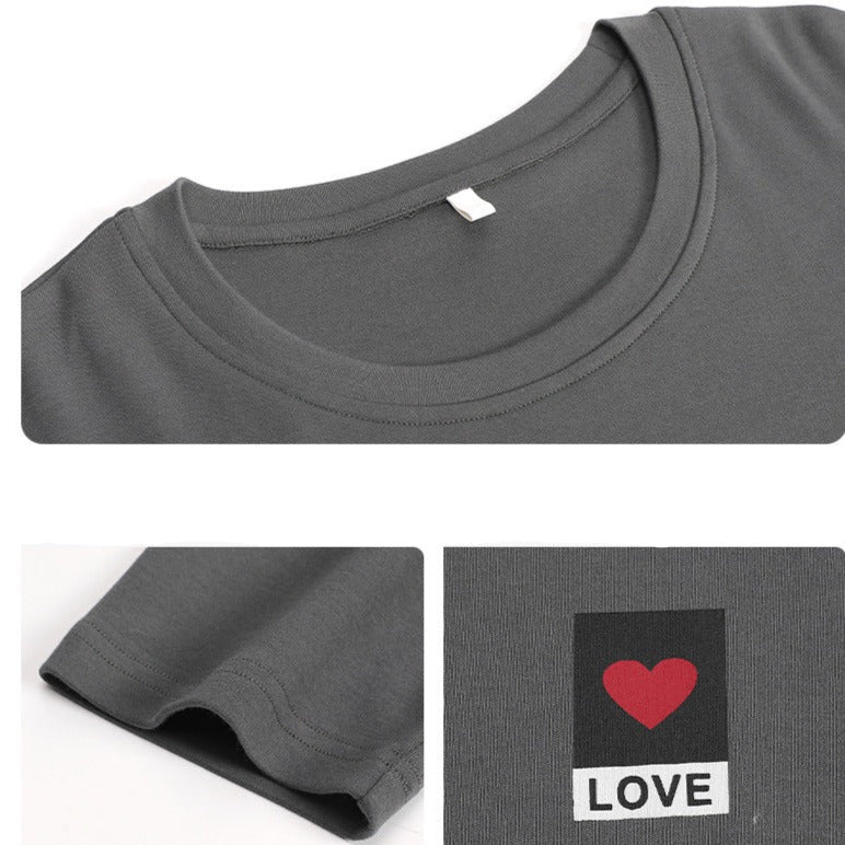 His and Hers Long Sleeve Cotton PJs Set