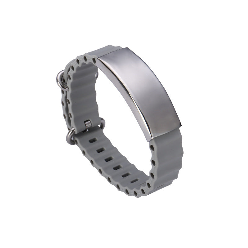 Engravable Sports Bracelet for Men Silicone
