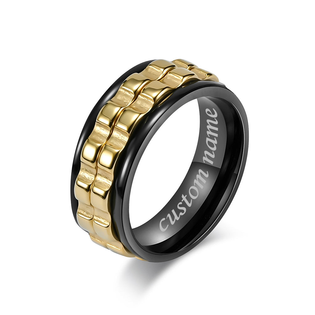Custom Name Fidget Spinner Ring