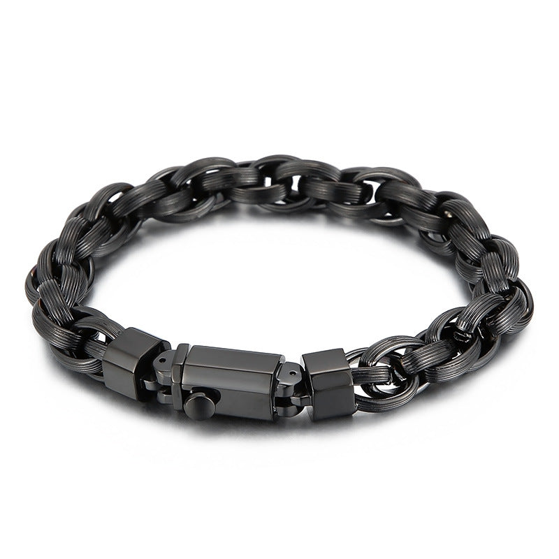 Custom Mens Hand Chain Bracelet 23.5cm