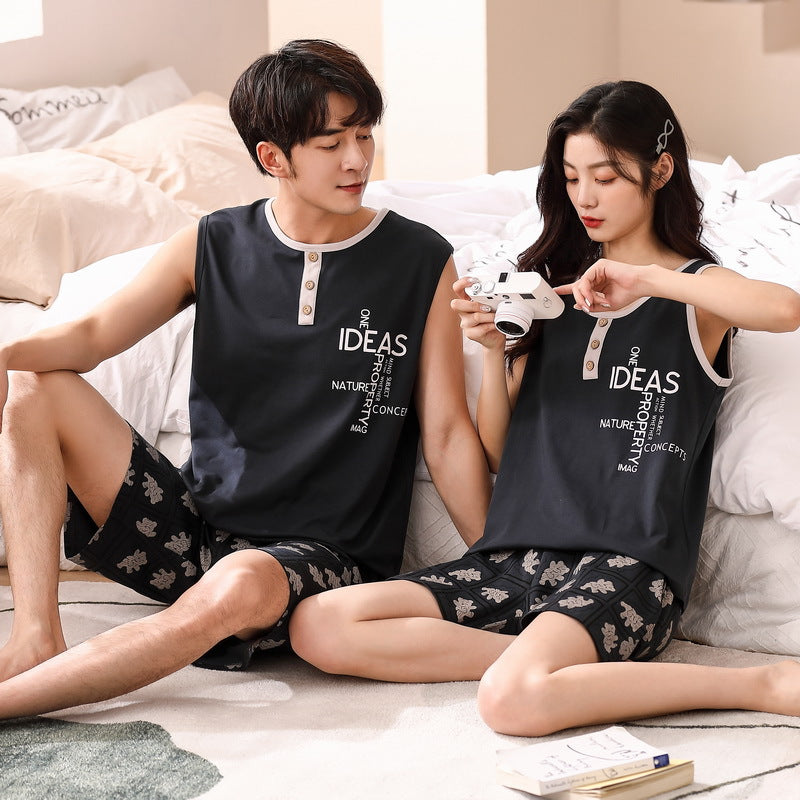 Matching Summer Pajamas Nightwear for Couples
