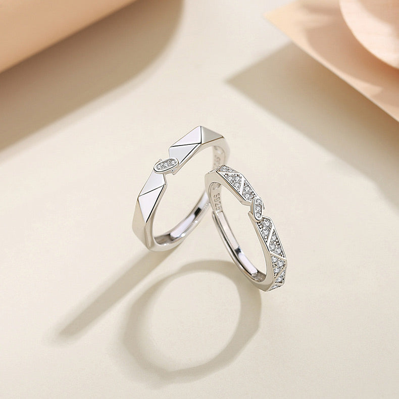 Custom Matching Engagement Rings for Couples