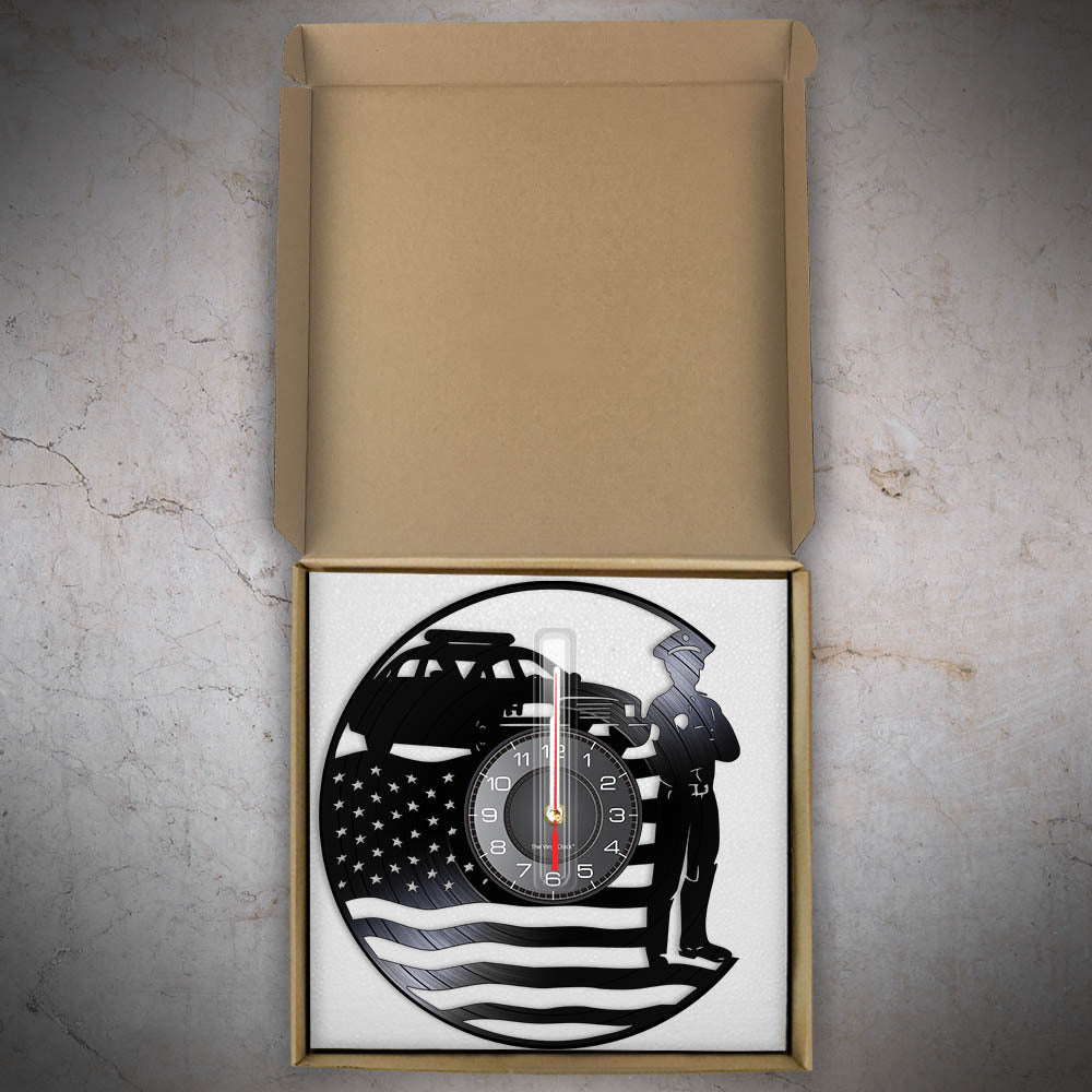 Vinyl Wall Deco Clock Gift for Police Officer