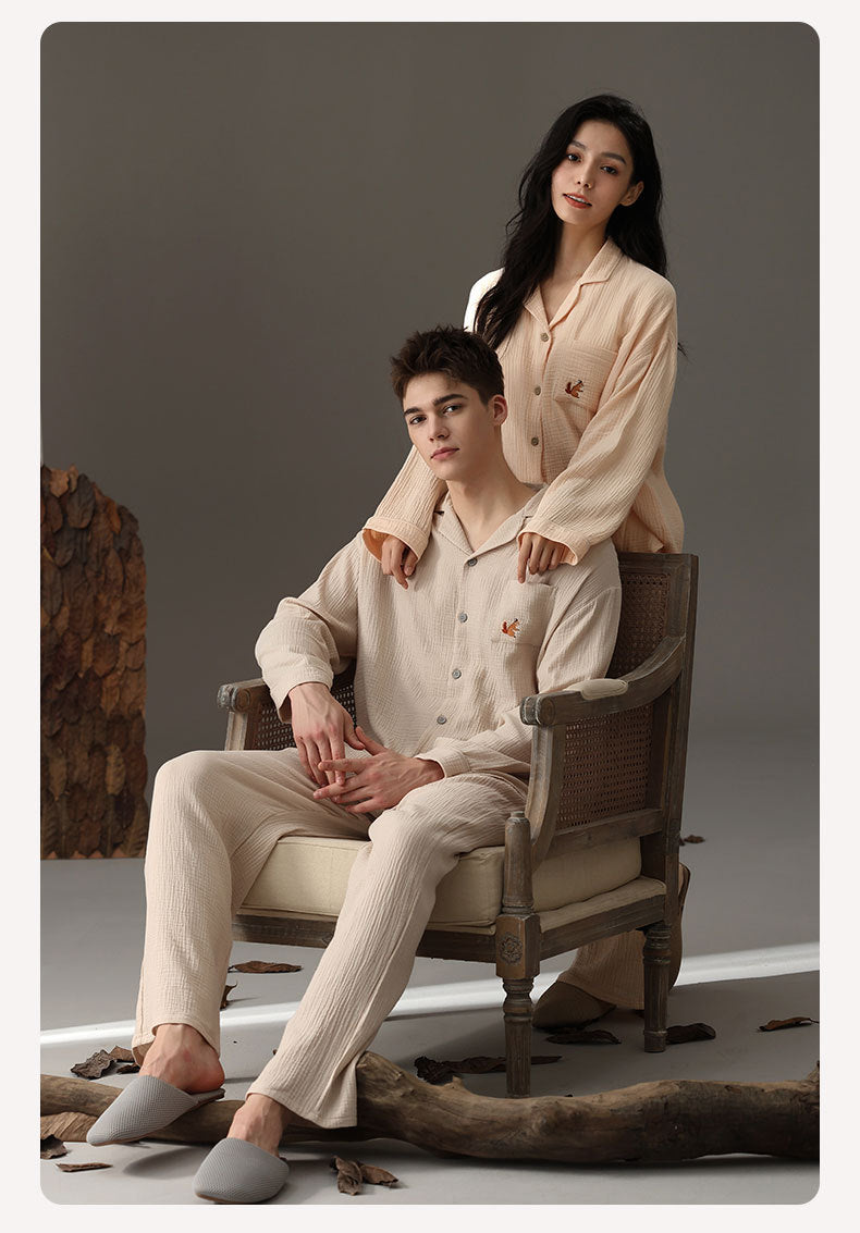 Matching Holiday Couples Pajamas Set - A-Grade Cotton
