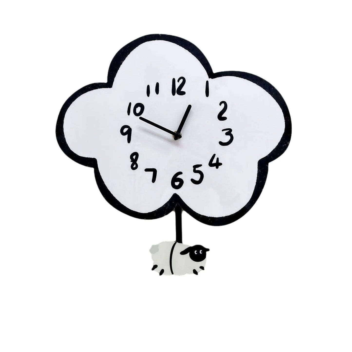 Swinging Sheep Silent Pendulum Wall Clock (38 cm)