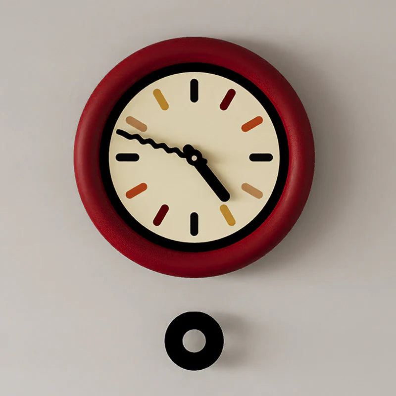 3D Pendulum Silent Wall Clock — 35×35 cm (Acrylic)