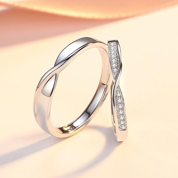 His and Hers Engagement Rings Set for 2