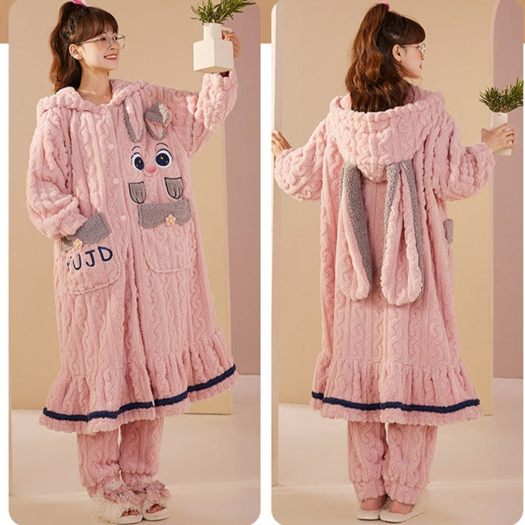 Holiday Women Flannel Pajamas Set