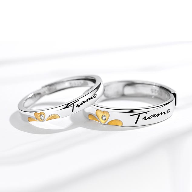 Clover Leaf Couple Wedding Bands for 2