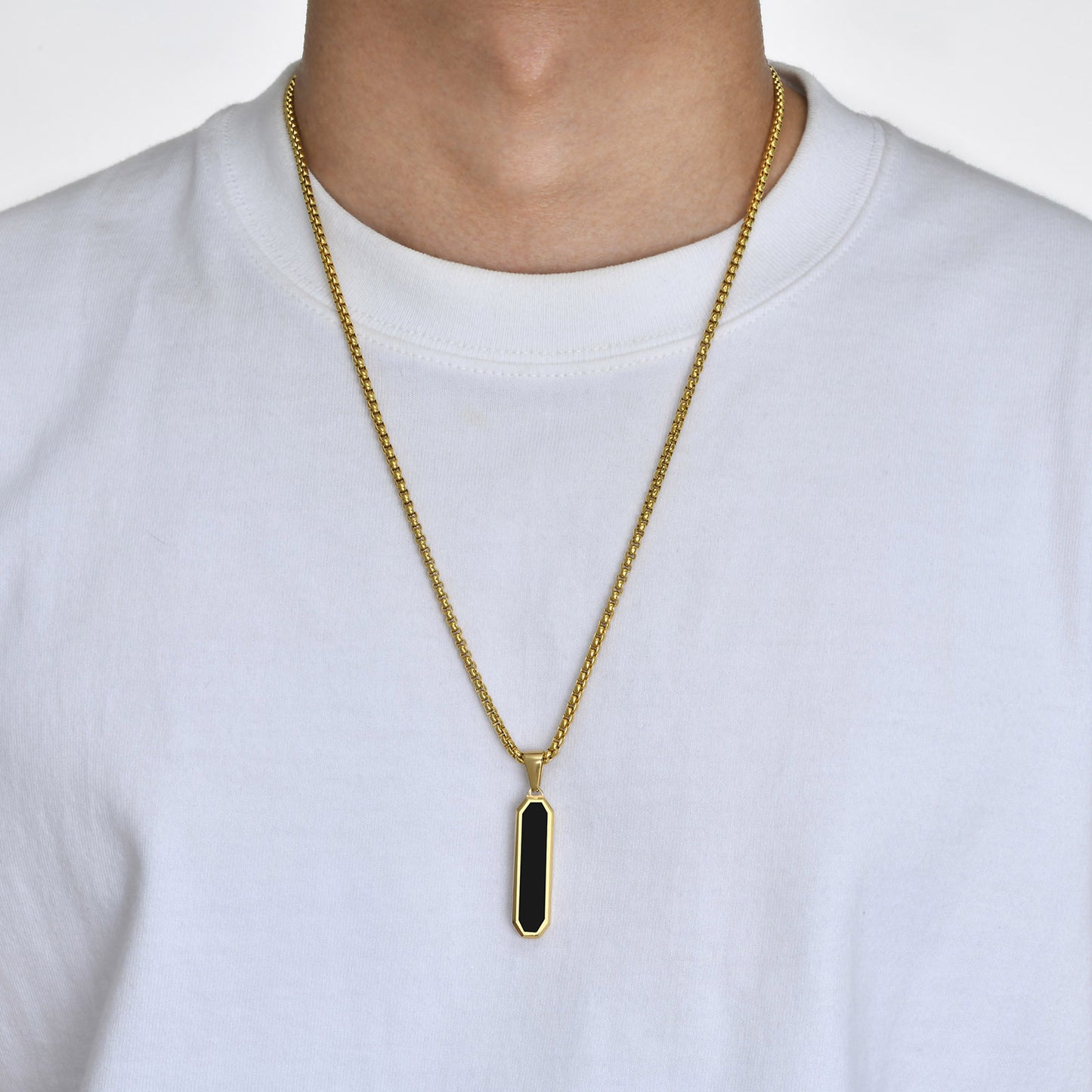 Gift for Him Name Engraved Pendant Necklace