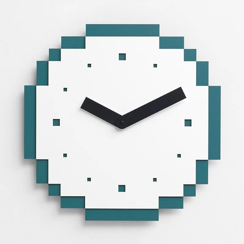 Gullei™ Modern Pixel Theme Wall Decor Silent Clock