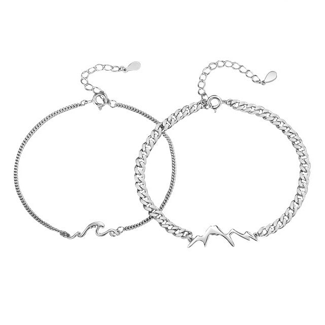 Ocean Mountain Charm Bff Bracelets Set
