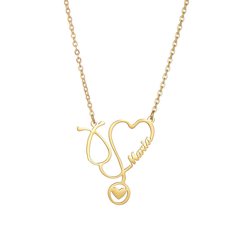 Custom Name Necklace for Doctor