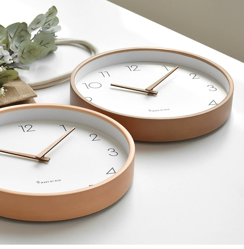 Nordic Solid Wood Analog Silent Wall Clock