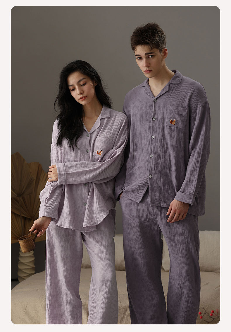 Matching Holiday Couples Pajamas Set - A-Grade Cotton