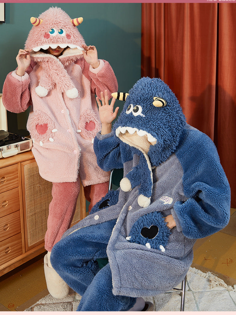 Matching Thick PJs Holiday Sleepwear Set for Couples