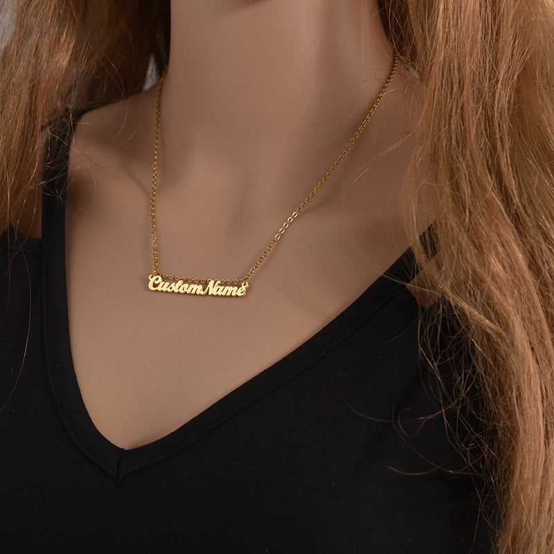 Gullei™ Personalized Hanging Name Necklace