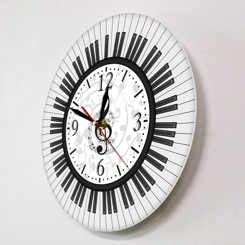 Wall Deco Clock Gift for Piano Teacher