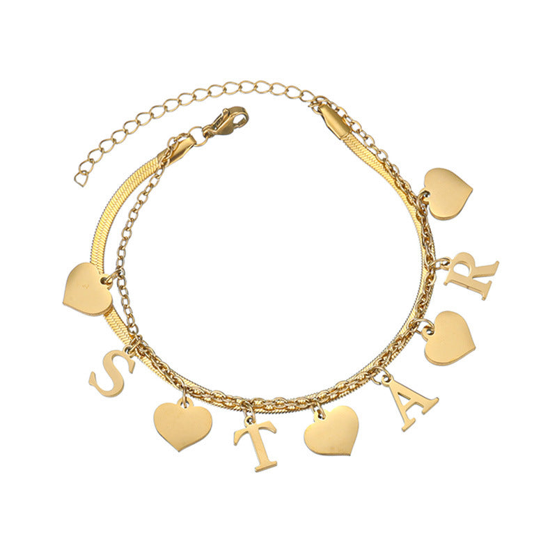 Custom Name Charms Bracelet