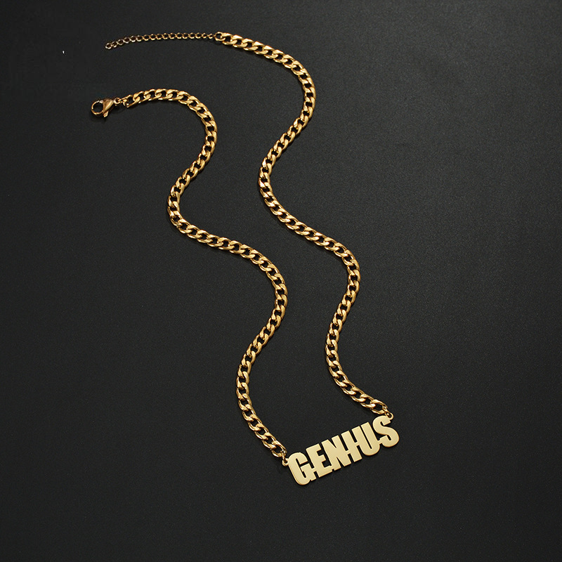 Gullei™ Personal Big Name Thick Chain Necklace