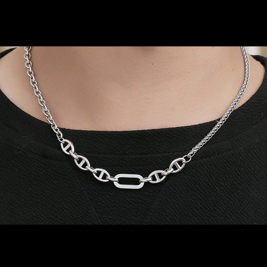 Custom Engravable Link Chain Choker Gift for Men