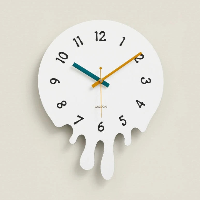 Minimalist Analog Silent Melting Wall Clock