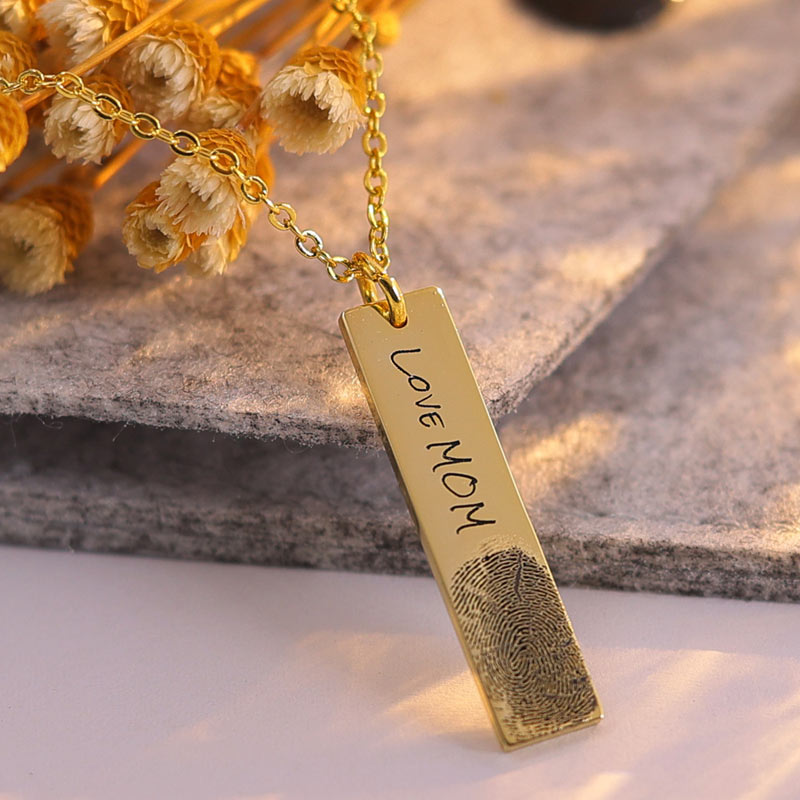 Custom Name Thumb Impression Necklace