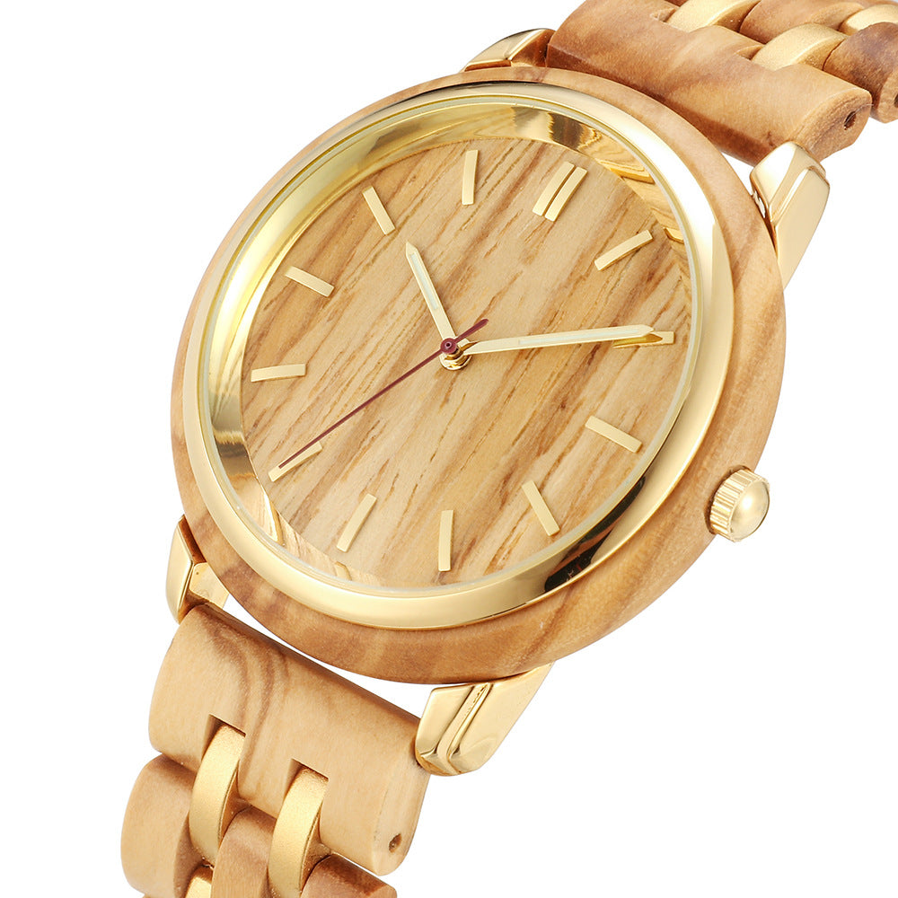 Matching Wooden Watches Set for Men and Women