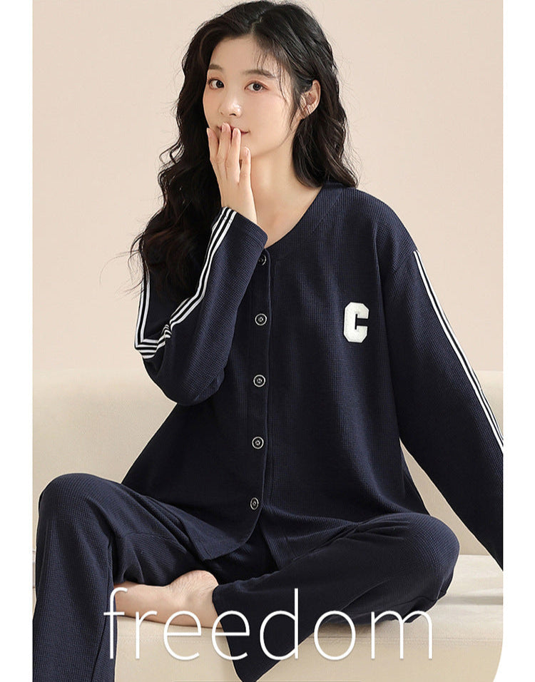 Gullei™ Sporty Long-Sleeve Pajamas 100% Organic Cotton