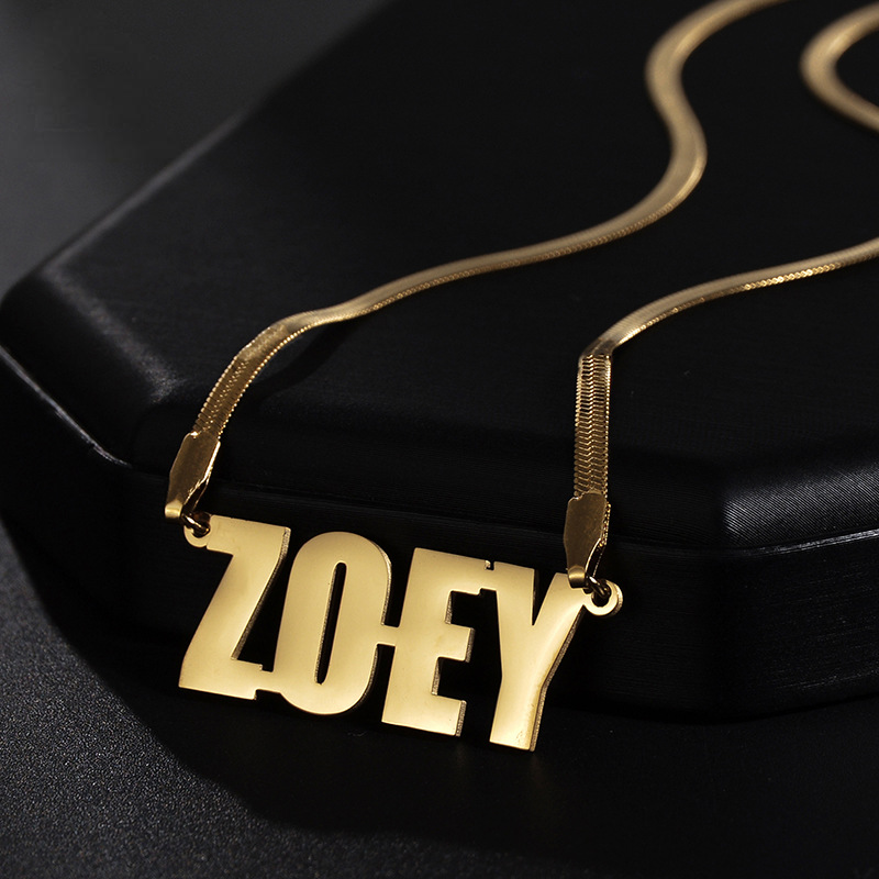 Custom Name Snake Chain Necklace
