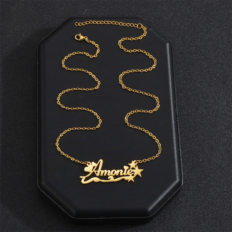 Stars Personal Name Necklace