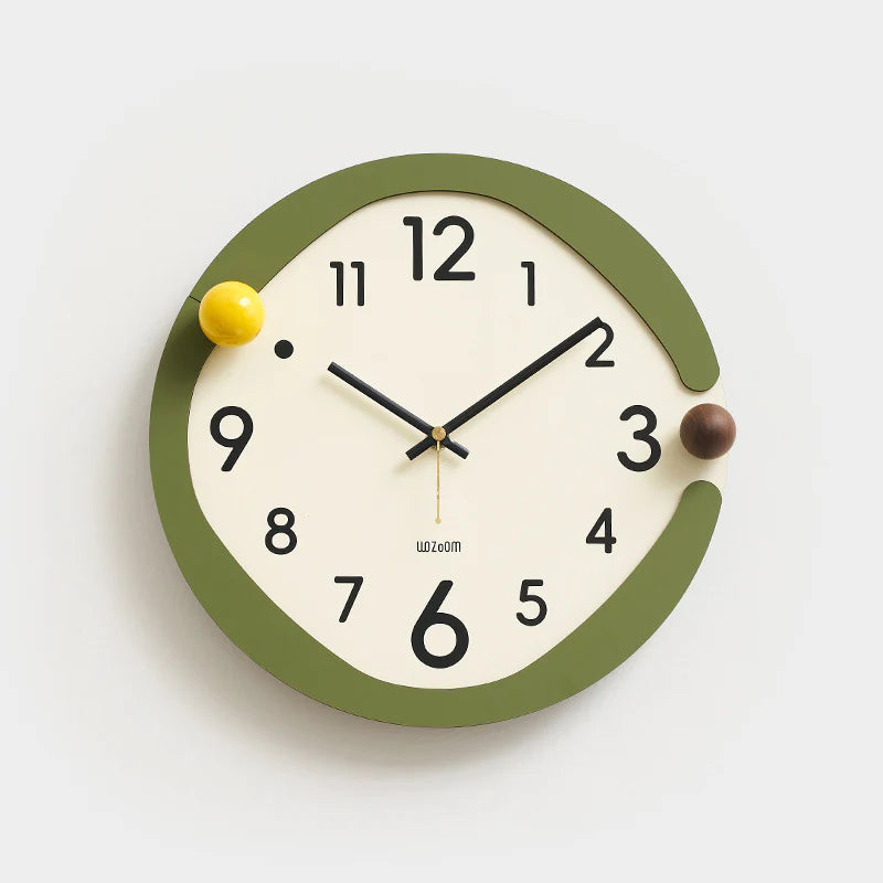Minimalistic Nordic Wall Décor Silent Clock – Elegant and Quiet Design