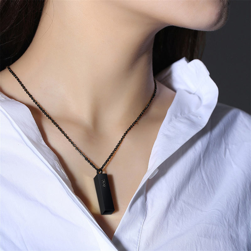 Secret Message Bar Name Necklace