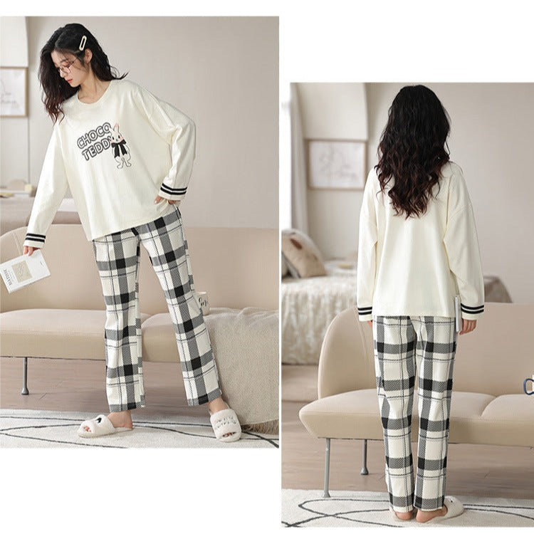 Matching Sleepwear Soft Pajamas Set 100% Cotton