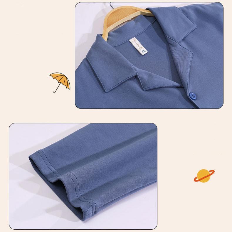 4-Piece Bear Print Couples Nightwear Pajamas 100% Cotton