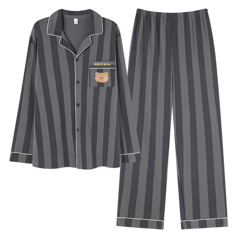 Cute Bear Matching PJs Nightwear Set for Married Couples