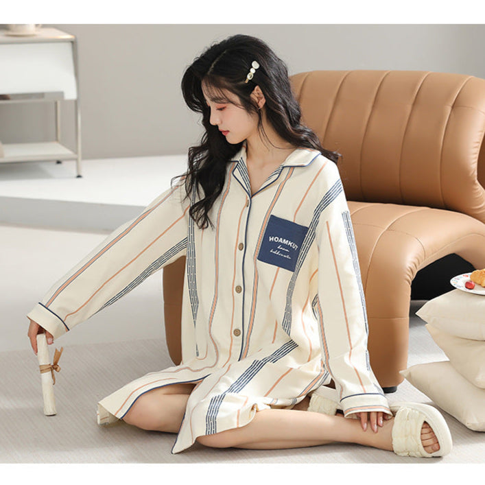 Gullei™ Knee Length Long PJs Shirt Organic Cotton